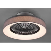 TRIO Farsund 47 cm Deckenventilator grau mit Licht inkl.