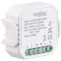 Luminea Home Control WLAN-Unterputz-Lichtschalter und -Dimmer, mit App und