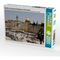 Calvendo Altstadt von Jerusalem mit Klagemauer und Felsendom Puzzle