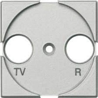 Legrand Abdeckung Axolute Grau HC4204 Zentralplatte TV/Fm Aluminium