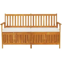 VidaXL Truhenbank mit Kissen 148 cm Massivholz Akazie
