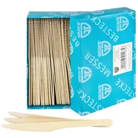 Gräwe Einwegbesteck - Messer Holz, 100 Stück