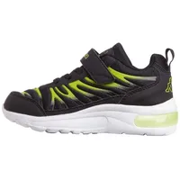 Kappa Uni Sneaker Sportschuhe 260785K Schwarz / Gelb, Schuhgröße:30