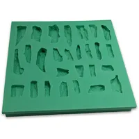 Reliefgiessmasse gips Giessform Silikonform Felswand Module Krippenbausteine Set 12
