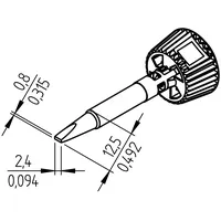 Ersa 0142CDLF24L/SB Lötspitze Spitzen-Größe 2.40 mm Inhalt 1 St.