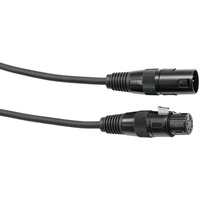 Eurolite DMX Kabel XLR 5pol 1m sw