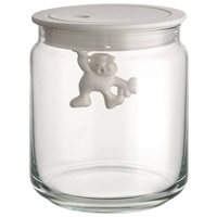 Alessi Küchendose Gianni 700 ml Glas Weiß