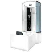 AcquaVapore Kombination Badewanne Dusche K50-L00-EC Duschtempel 170x100