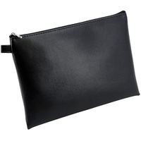 Alassio Banktasche/Utensilientasche, Lederimitat schwarz