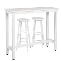 Woltu 1 x Bartisch + 2 x Barhocker Set