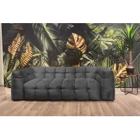 KAWOLA Sofa ROSARIO Velvet anthrazit