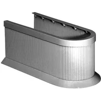 Fackelmann Siphonverkleidung Silber Zuschneidbar