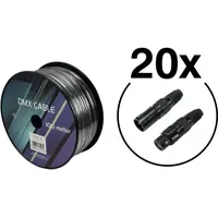 Eurolite DMX Kabel 2x0,22 100m Schwarz