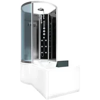 AcquaVapore Kombination Badewanne Dusche K50-R33 Duschtempel 100x170