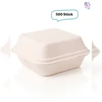 Blanc HYGIENIC Burgerboxen Pommesboxen Standard IP6 aus Bagasse 500