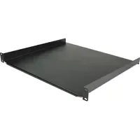 Startech 1U Shelf - 16in Deep, Serverschrank Zubehör, Schwarz