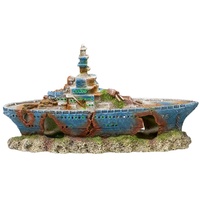 Nobby Aqua Ornaments SCHIFFSWRACK mit LED, 27 x 7