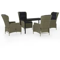 VidaXL Garten-Essgruppe 5-tlg. Braun