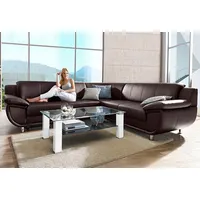 TRENDMANUFAKTUR Ecksofa »Rondo wahlweise mit Schlaffunktion, 267x247 cm (BxT),