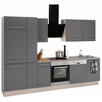 OPTIFIT Küchenzeile Bern 300 cm grau