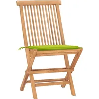 VidaXL 3-tlg. Garten-Essgruppe mit Kissen Klappbar Massivholz Teak
