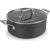 Lacor 48028 Kasserolle mit Deckel, eloxiertes Aluminium