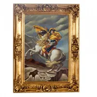 Casa Padrino Riesiges handgemaltes Barock Öl Gemälde Napoleon auf