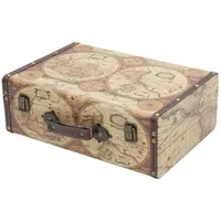 HMF VKO104 Vintage Koffer aus Holz 38 x 26