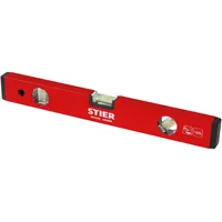Stier Wasserwaage 40 cm Aluminium ± 1,0 mm/m drei