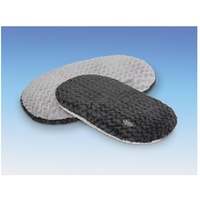 Nobby Kissen oval "SEOLI" dunkelgrau / hellgrau L x