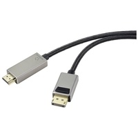 Renkforce DisplayPort HDMI Adapterkabel DisplayPort Stecker, HDMI-A Stecker 1.00