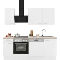 OPTIFIT Küchenzeile Parma 210 cm weiß