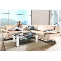 TRENDMANUFAKTUR Ecksofa »Rondo wahlweise mit Schlaffunktion, 267x247 cm (BxT),