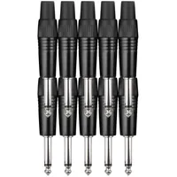 Pronomic JPLUG Black Klinkenstecker - 10er Pack