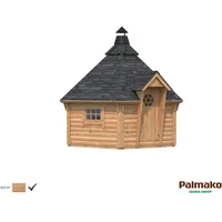 Palmako Grillkota Eva 326 cm Braun tauchgrundiert