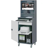 Stier Computerschrank Premium fahrbar BxTxH 650x520x1895 mm