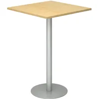 Hammerbacher Stehtisch höhenverstellbar eiche 80,0 x 80,0 x 72,0