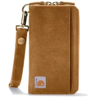 CARHARTT Nylon Duck Lay-Flat Clutch Portemonnaie braun