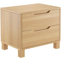 Erst-Holz Nachttisch Buche Nachtkästchen Bettkommode Nachtschrank mit Schublade 90.20-K43