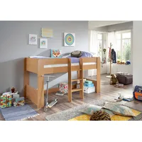 RELITA Hochbett »Andi«, wahlweise mit Rolllattenrost, inkl. Leiter, pflegel.