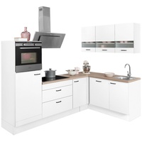 OPTIFIT Winkelküche L-Form 265 x 175 cm weiß