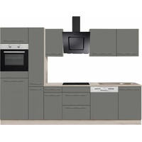 OPTIFIT Küchenzeile Bern 300 cm grau