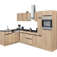 OPTIFIT Winkelküche Roth L-Form 300 cm beige