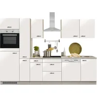 OPTIFIT Küchenzeile Faro 300 cm weiß
