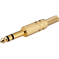 Goobay SS 63 KG Drahtverbinder 6.35 mm Gold