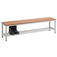 SZ METALL Garderobenbank mit Schuhrost 55153-1 buche Holz 150,0