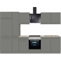 OPTIFIT Küchenzeile Bern 300 cm grau