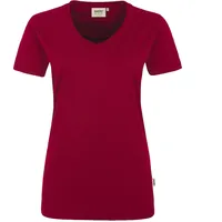 Hakro Damen V-Shirt Mikralinar® weinrot 3XL
