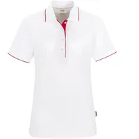 Hakro Damen Poloshirt Casual weiß/rot, XL