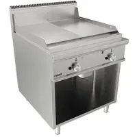 Saro Gasgriddleplatte 800mm Breit Standgerät 1/2+1/2 Modell Lq Ftg4Bam